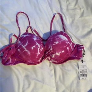 Target neon pink tie dye Push Up Bra size 34c